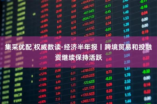 集采优配 权威数读·经济半年报丨跨境贸易和投融资继续保持活跃